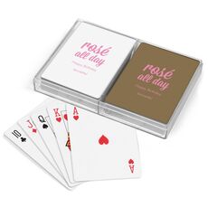 Rosé All Day Double Deck Playing Cards