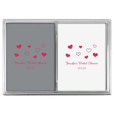 Pretty Hearts Galore Double Deck Playing Cards