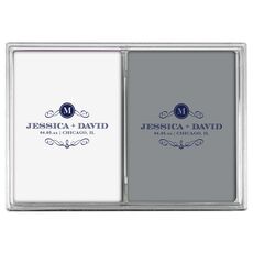 Initial Scroll Double Deck Playing Cards