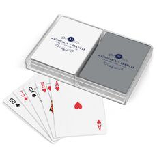 Initial Scroll Double Deck Playing Cards