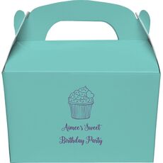 Sprinkled Cupcake Gable Favor Boxes
