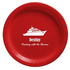 Silhouette Yacht Paper Plates