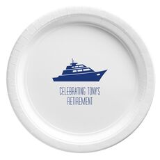Silhouette Yacht Paper Plates