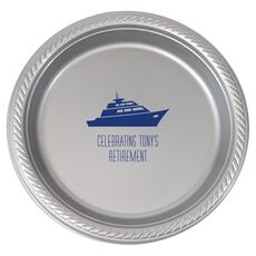 Silhouette Yacht Plastic Plates