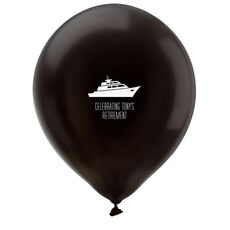 Silhouette Yacht Latex Balloons