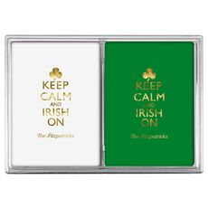 Keep Calm and Irish On Double Deck Playing Cards