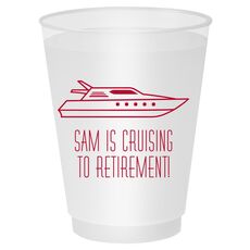 Outlined Yacht Shatterproof Cups