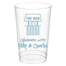 Tiki Bar Clear Plastic Cups