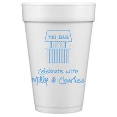 Tiki Bar Styrofoam Cups
