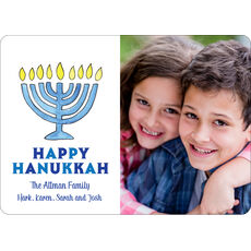 Hanukkah Holiday Flat Photo Cards