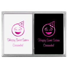 Party Hat Emoji Double Deck Playing Cards