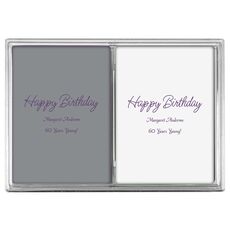 Perfect Happy Birthday Double Deck Playing Cards