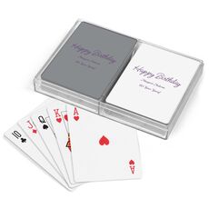 Perfect Happy Birthday Double Deck Playing Cards