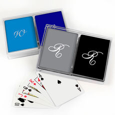 Design Your Own Single Initial Double Deck Playing Cards