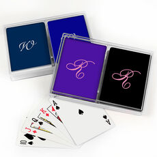 Design Your Own Single Initial Double Deck Playing Cards