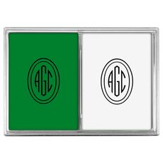 Design Your Own Monogram Double Deck Playing Cards