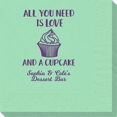 All You Need Is Love and a Cupcake Napkins