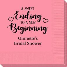 A Sweet Ending to a New Beginning Napkins