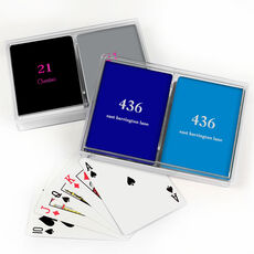 Design Your Own Big Number Double Deck Playing Cards