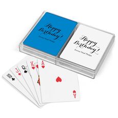 Darling Happy Birthday Double Deck Playing Cards
