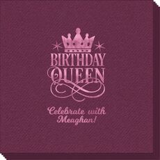 Birthday Queen Linen Like Napkins