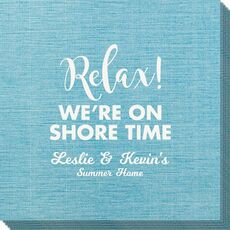Relax We're On Shore Time Bamboo Luxe Napkins