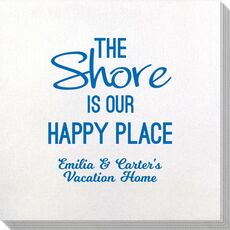 The Shore Is Our Happy Place Bamboo Luxe Napkins