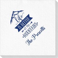 Life is Better at the Mountains Deville Napkins