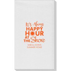 It's Always Happy Hour at the Shore Linen Like Guest Towels