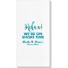 Relax We're On Shore Time Deville Guest Towels