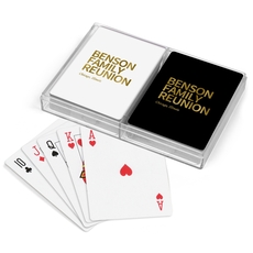 Create Your Own Headline Double Deck Playing Cards