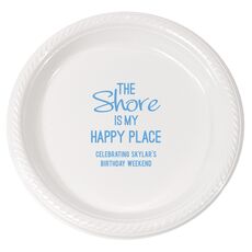 The Shore Is My Happy Place Plastic Plates