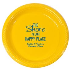 The Shore Is Our Happy Place Plastic Plates