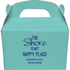 The Shore Is My Happy Place Gable Favor Boxes