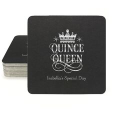 Quince Queen Square Coasters