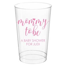 Mommy to Be Clear Plastic Cups