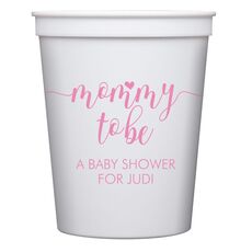 Mommy to Be Stadium Cups