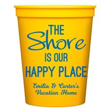 The Shore Is Our Happy Place Stadium Cups