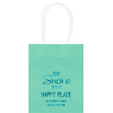 The Shore Is My Happy Place Mini Twisted Handled Bags