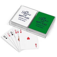 The Shore Is My Happy Place Double Deck Playing Cards