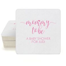 Mommy to Be Square Coasters