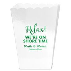 Relax We're On Shore Time Mini Popcorn Boxes