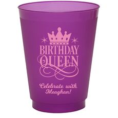 Birthday Queen Colored Shatterproof Cups