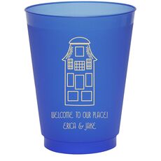 Townhouse Colored Shatterproof Cups