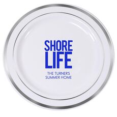 Shore Life Premium Banded Plastic Plates