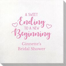 A Sweet Ending to a New Beginning Bamboo Luxe Napkins