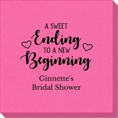 A Sweet Ending to a New Beginning Linen Like Napkins