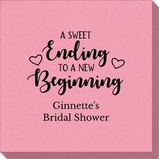 A Sweet Ending to a New Beginning Linen Like Napkins
