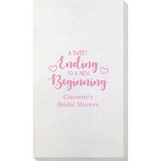 A Sweet Ending to a New Beginning Bamboo Luxe Guest Towels