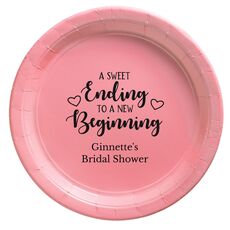 A Sweet Ending to a New Beginning Paper Plates